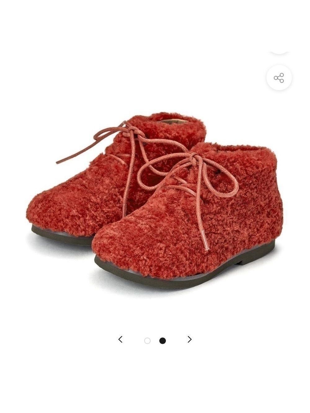 Teddy Jane red booties